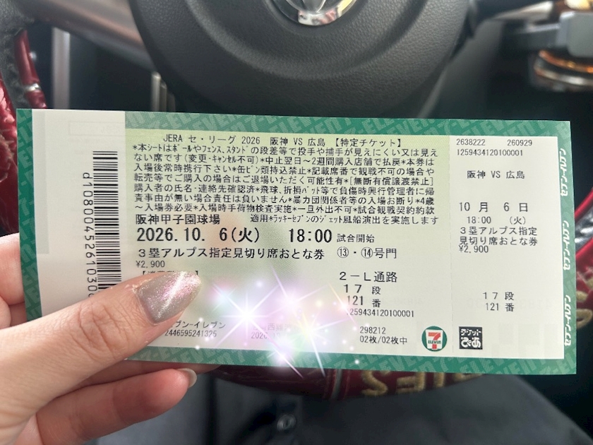今夜は甲子園に胴上げを見に行って来るぞ‼️