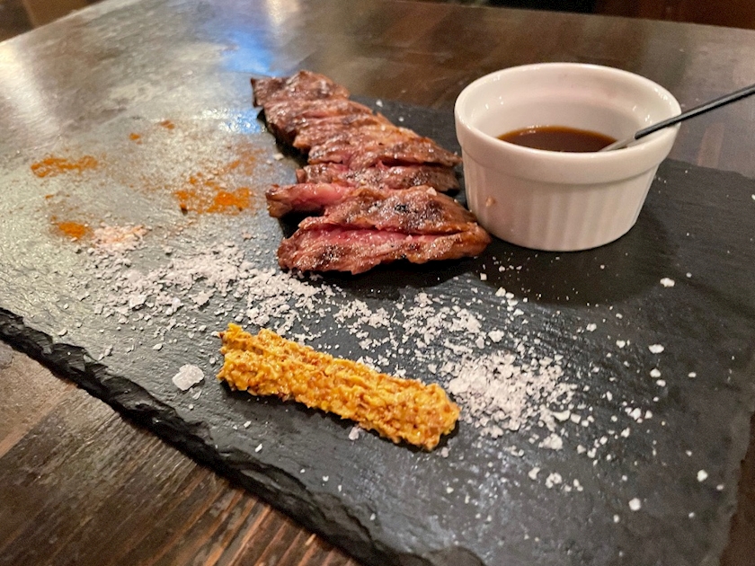 お肉には赤ワイン