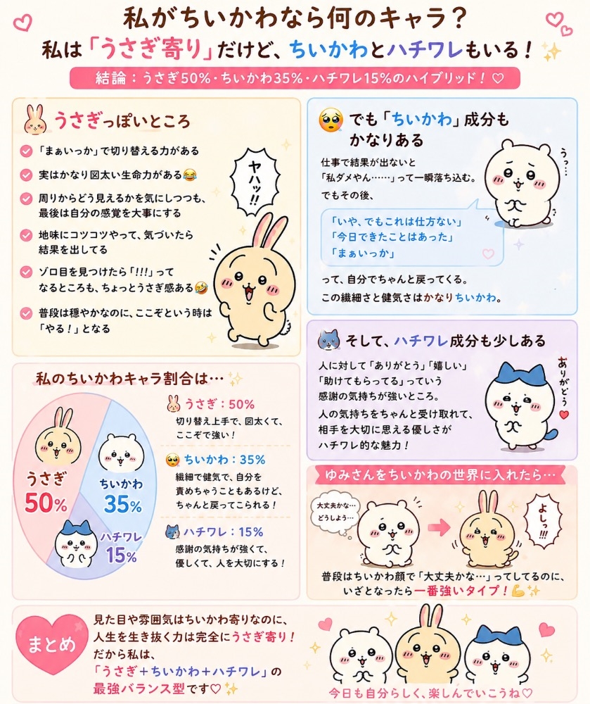 2026/08/18     流行ってるので私もChatGPTにちいかわのキャラだとどのキャラ??って聞いてみた！