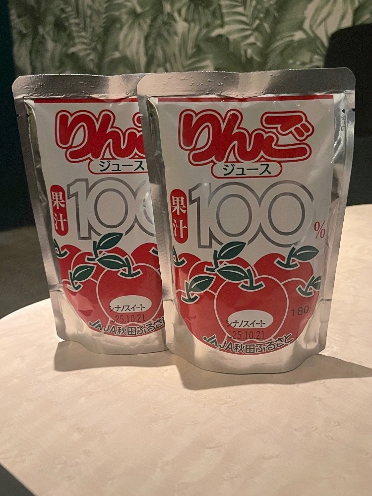 秋田のりんごジュース🍎