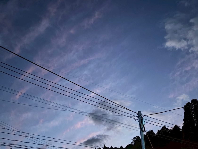 実家に帰る時の空がきれいだった⛅️