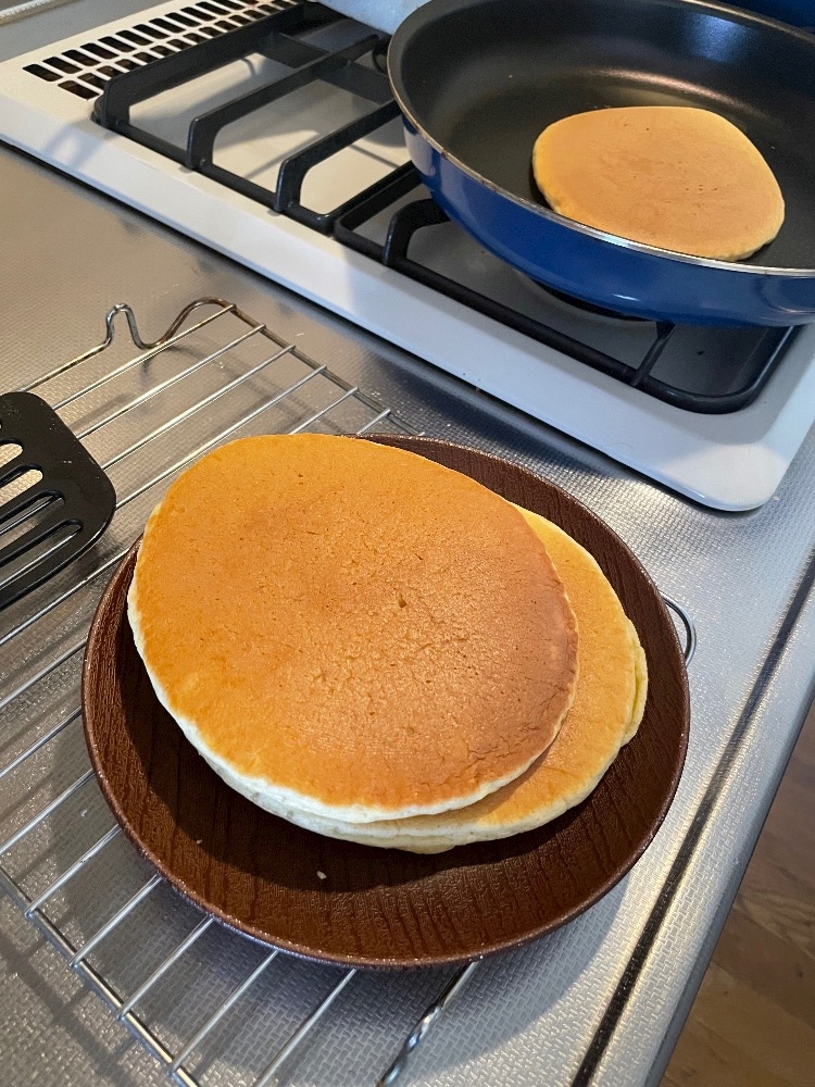 どら焼きみたいなパンケーキ？ホットケーキ？