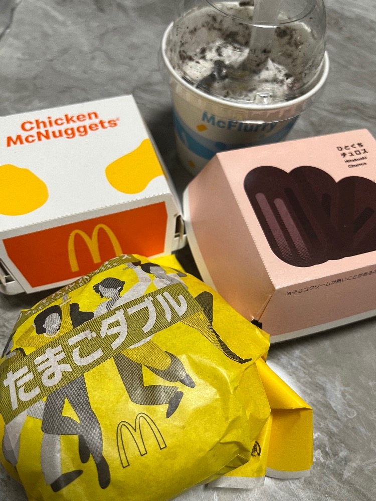 ꪔ 🍔(°͈̅​ᗜ°͈̅)ﾉ🍟ﾀﾗｯﾀｯﾀｯﾀ～♪